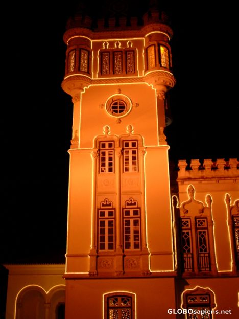Postcard Townhall (detail)