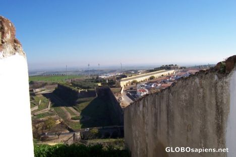 Postcard Later fortifications, Elvas