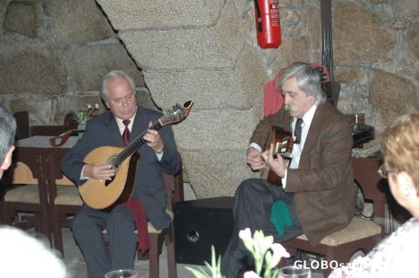 Postcard Fado guitarrists