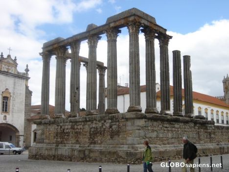 Postcard Roman Temple