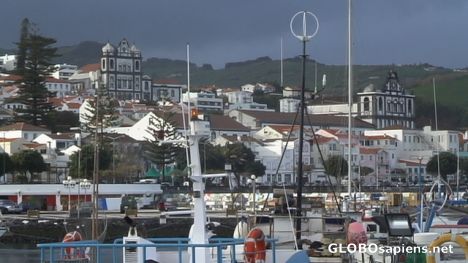 Postcard Horta's famous marina
