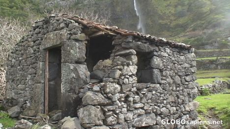 Postcard Stone House on Flores