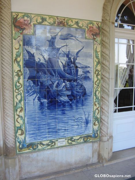 Postcard Mosaic opposite market - 2