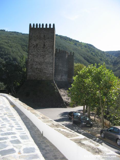 Postcard The castle from the chapel approach