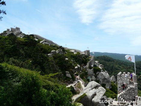 Postcard Almost like the Chinese wall