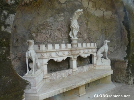 Postcard Romantic bench 1