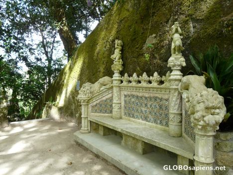 Postcard Romantic bench 2