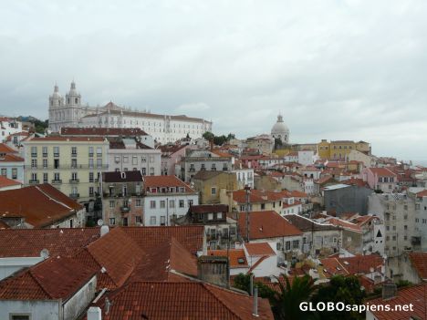 Postcard Alfama rooftops