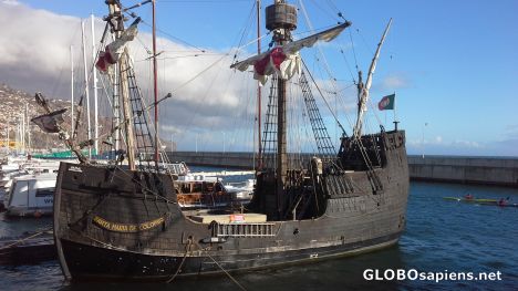 Postcard Replica of Santa Maria