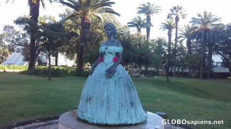 Postcard Sissi monument in Funchal