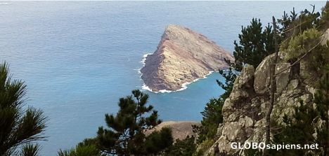 Postcard Rocky islet