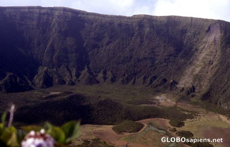 Postcard Faial Island - Caldeira do Faial -