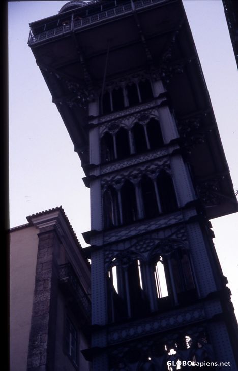 Postcard Lisbon - Elevador de Santa Justa -