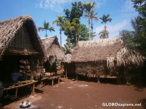 Village on Trobriand Islands