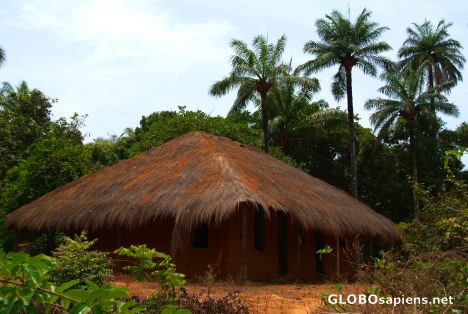 Postcard Bubaque - village house