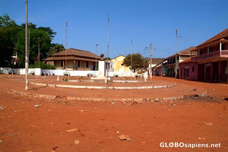 Postcard Bafata - main square