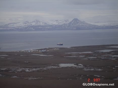 Postcard French Antarctica. Base in Amsterdam Island