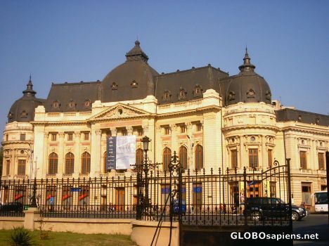 Postcard Biblioteca Nazionale di Bucarest