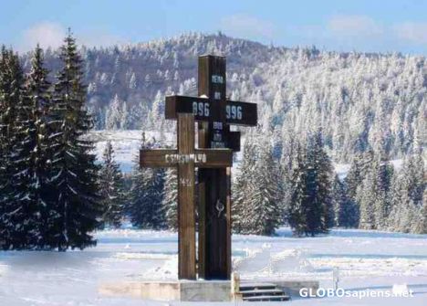 Postcard double cross