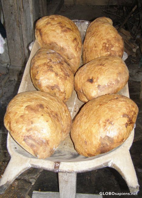 Postcard Scent of warm, home made bread