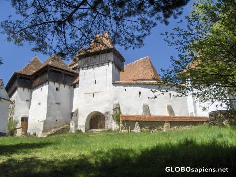 Postcard Church fortress in Viscri