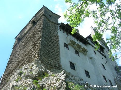 Postcard Dracula castle tower