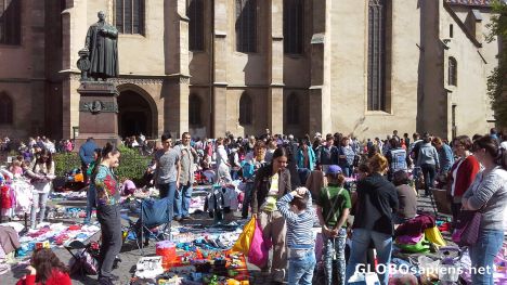 Postcard Sibiu Flea Market