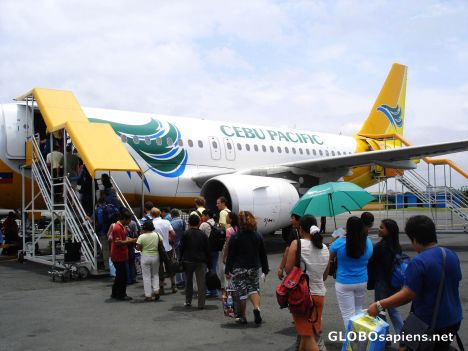 Postcard flying to Bohol