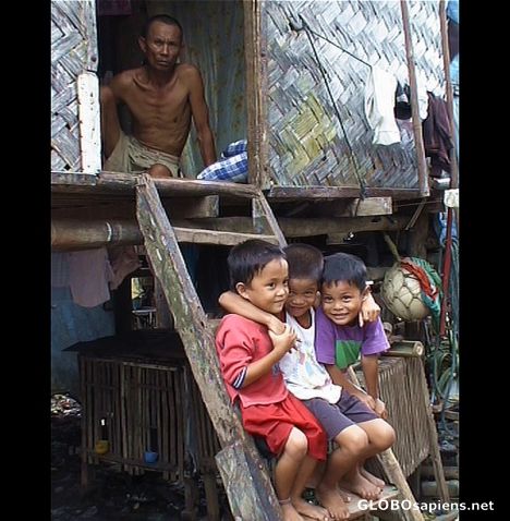 Postcard Kids from kampong