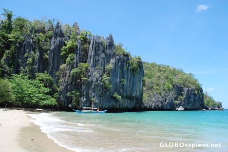 Postcard Beach near the underground river
