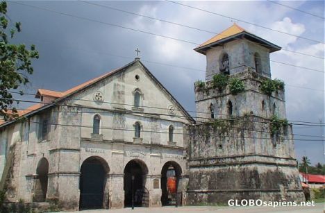 Postcard Old church in Baclayon