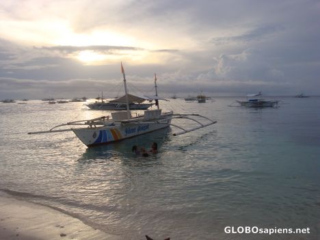 Postcard Sunrise in Alona Beach, Panglao Island