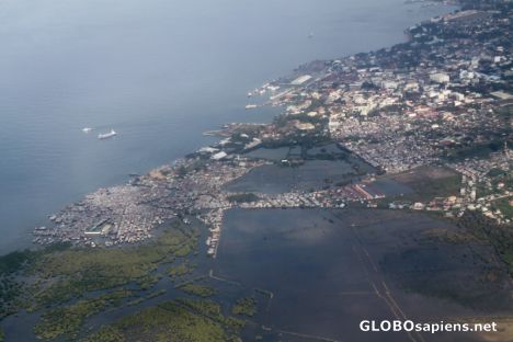 Postcard Zambo from above