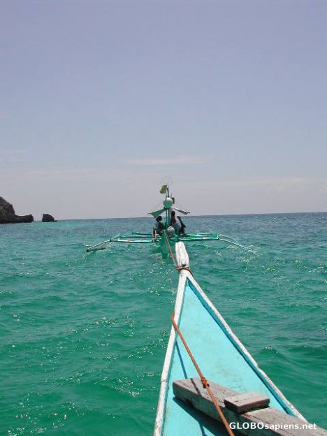 Postcard Rented Boat on Boracay