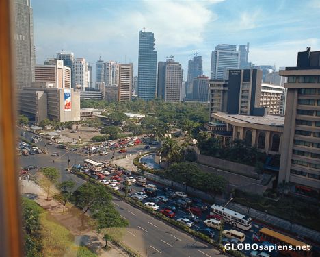 Postcard View of Manila from Hotel Room