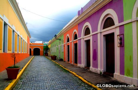 Postcard San Juan - on the back of the monastery