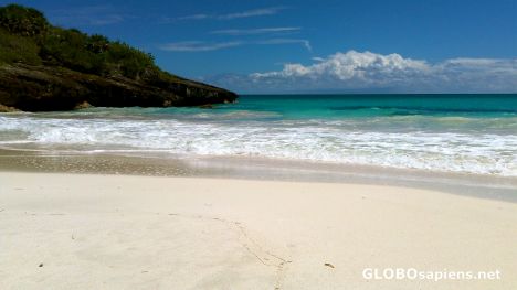 Postcard A quiet cove on Vieques Looking towards St. Croix