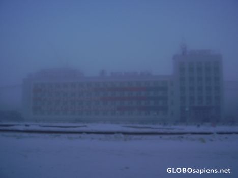 Postcard The Post Office building at minus 41 degrees!