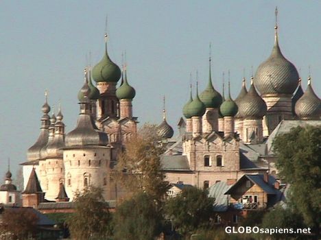 Postcard The domes of old Rostov