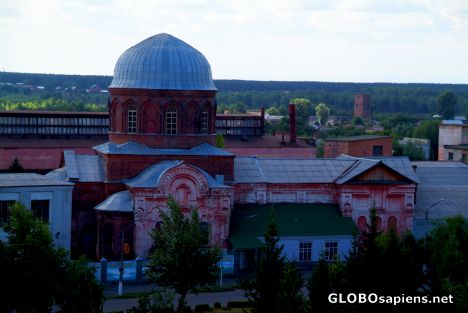 Postcard Biysk - a view from the hotel