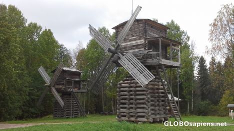 Postcard Windmills in Malyje Kariely
