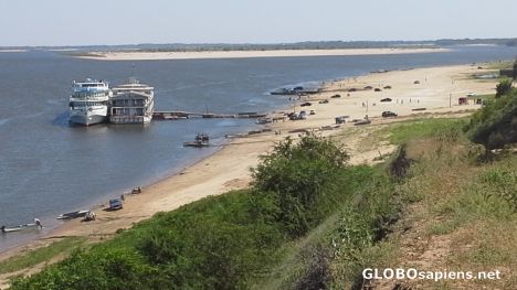 Postcard Volga River in Nikolskoye
