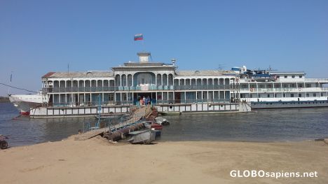 Postcard Jetty on Volga