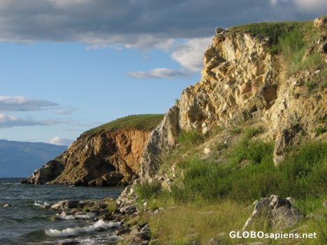 Postcard At the cost of Olchon isle (Bajkal Lake)