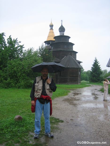 Postcard wooden architecture