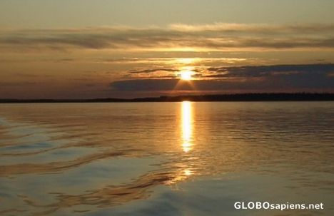 Postcard Yakutian sunset