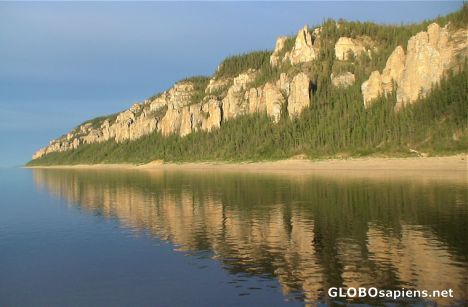 Postcard Lena River Pillars