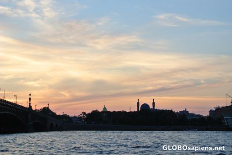 Postcard River Neva in St. Petersburg