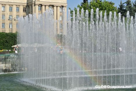 Postcard St. Petersburg - fountain