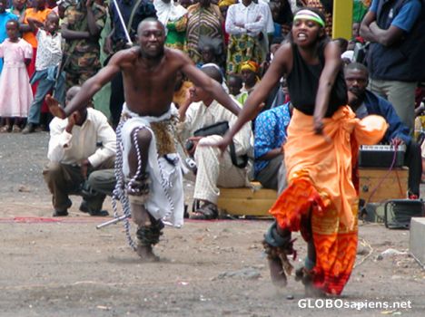 Postcard Tribal dances.